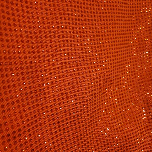 SPARKLE CITY Dazzle In Denim Shorts, Orange, Size Large - Picture 5 of 11